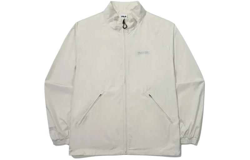 FILA Unisex Solid White Full-Zip Long Sleeve Jacket FS2JKG2131X-SAD