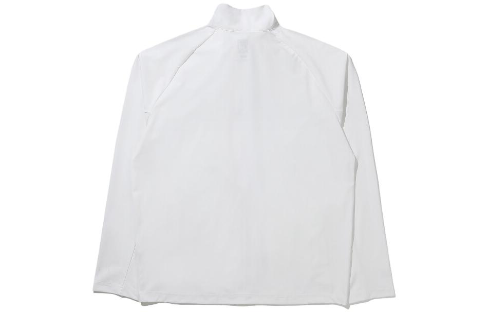 FILA Unisex White Zip-Up High Neck Long Sleeve Jacket FS2FTD2301M-WT