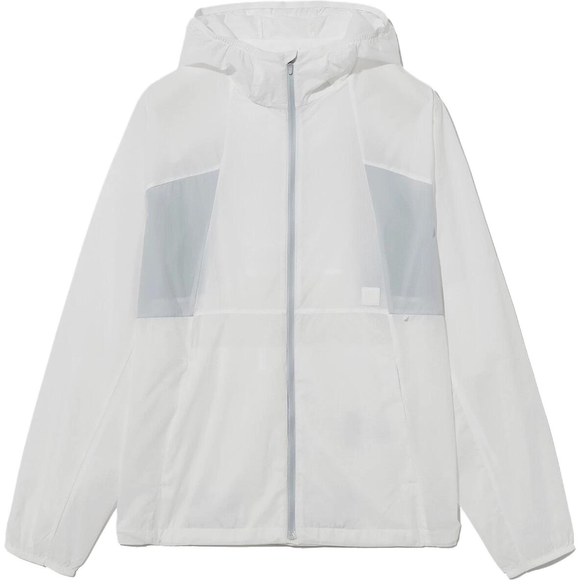 FILA Unisex White Zip-Up Hoodie Jacket with Long Sleeves FS2JKH2202XOWH