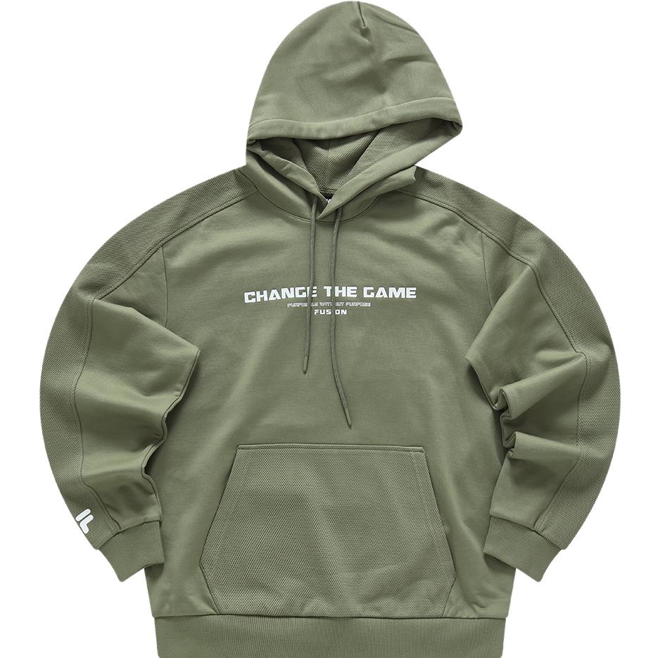 FILA Urban Tech Fleece Lined Hoodie in Military Green T11M341212F-KK