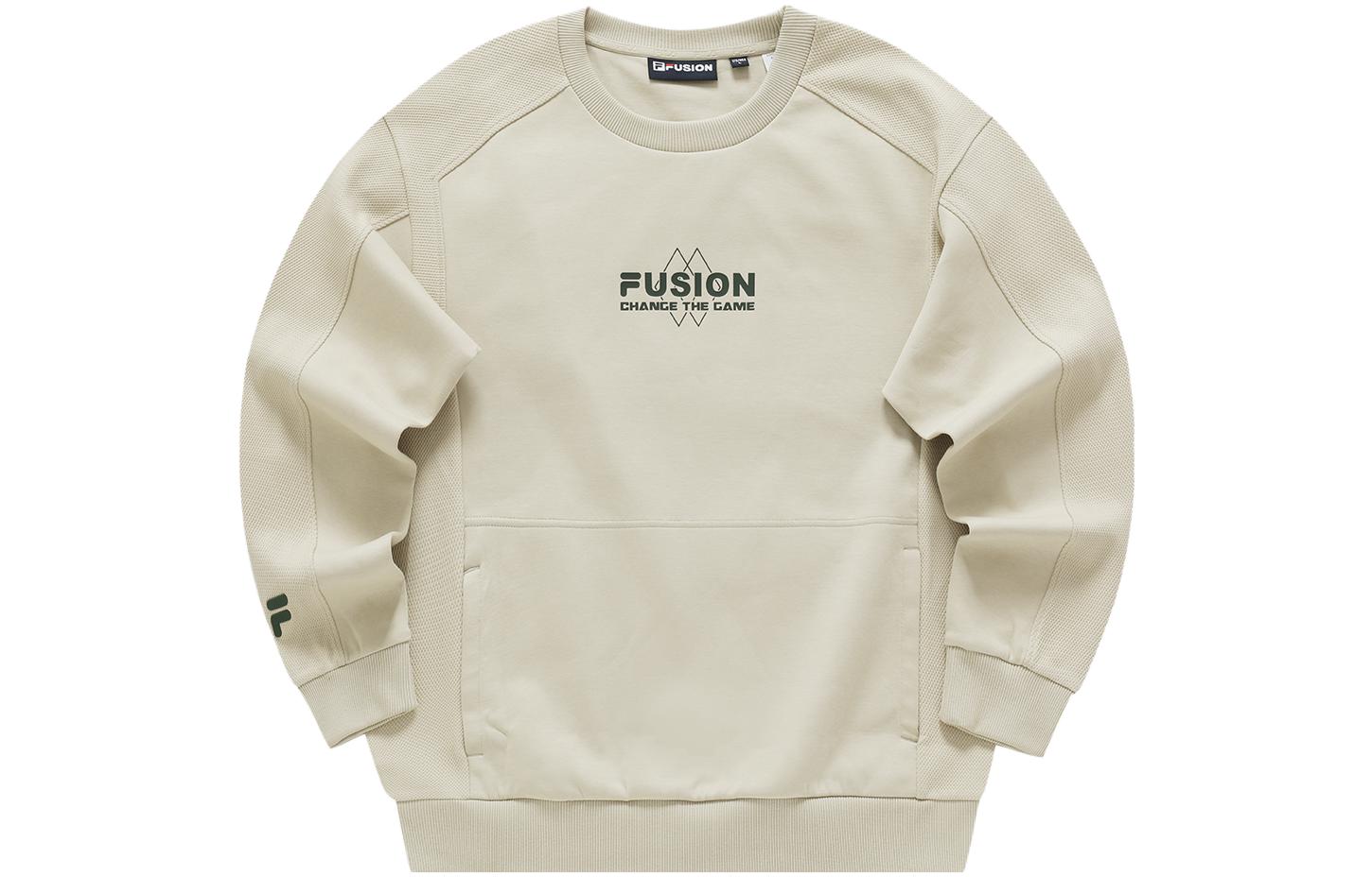 FILA Urban Tech Loose Pullover Sweatshirt Cream White T11M341208F-LK