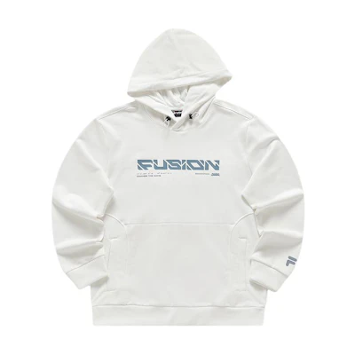 FILA Urban Tech White Hoodie Pullover Casual Knit Sweatshirt T11M411204F-WT