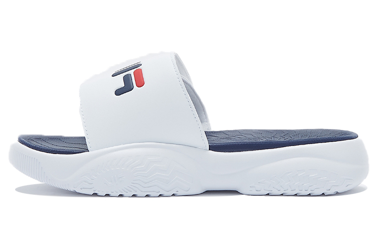 FILA Velcro 'Simple Casual Thick-Sole Slippers White Blue Korean Version' 1SM00559D_147