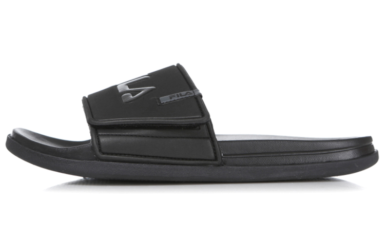 FILA Velcro Sports Slippers Black Korean Version 1SM00556_001