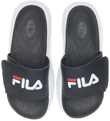 Sandal Santai Tebal FILA Velcro 'Korean Hitam Putih' 1SM00559D_013 Shop Sandal Santai Tebal FILA Velcro 'Korean Hitam Putih' 1SM00559D_013