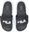 Shop Sandal Santai Tebal FILA Velcro 'Korean Hitam Putih' 1SM00559D_013