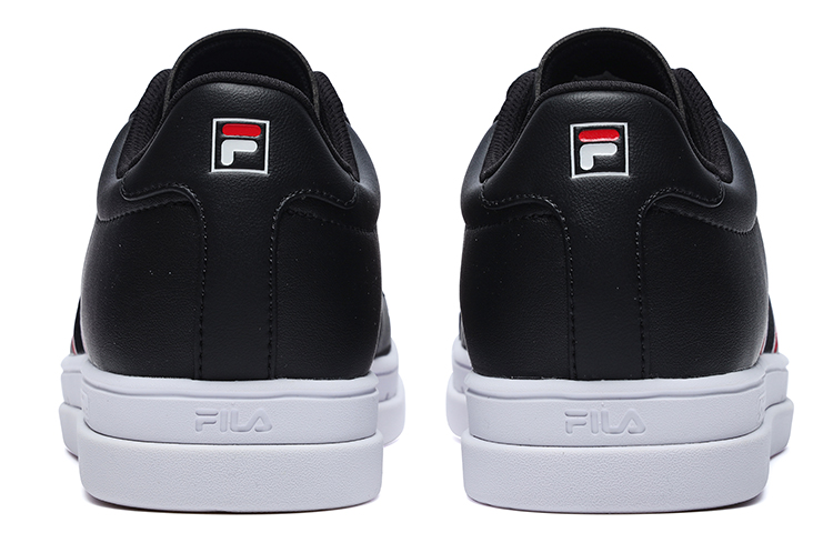 Shop FILA斐樂 Vigor 休閒復古 低筒 滑板鞋 男款 黑
