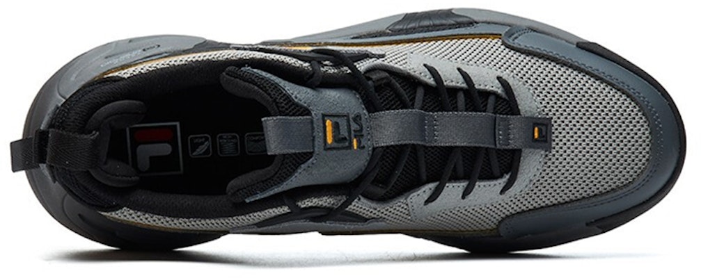 FILA Vortex低帮灰色/黑色运动鞋 F12M111234FAB Shop FILA Vortex低帮灰色/黑色运动鞋 F12M111234FAB