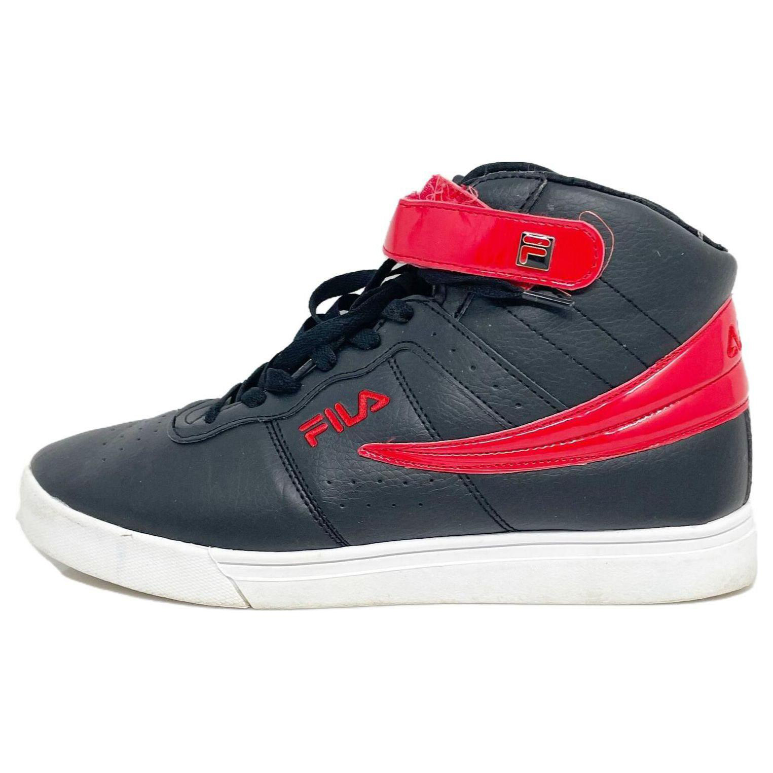 FILA Vulc 13 Patent Flag Red White 'Black' 1CM00709014