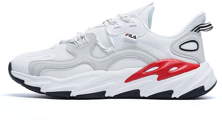 FILA Wave Low-Top Shoes 'White Red Grey' F12M226112FBA Buy FILA Wave Low-Top Shoes 'White Red Grey' F12M226112FBA