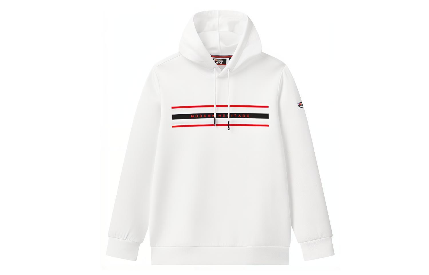 FILA White Casual Knit Hoodie Jacket F11M041208F-WT