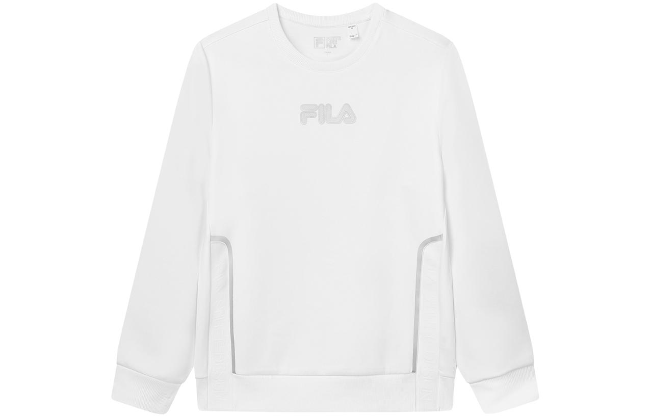 FILA White Casual Pullover Hoodie with Logo Design F61M148210FWT