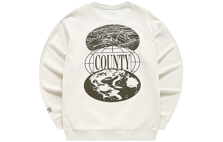 FILA White Crewneck Sweatshirt with Minimal Logo Design T11M319203F-LK