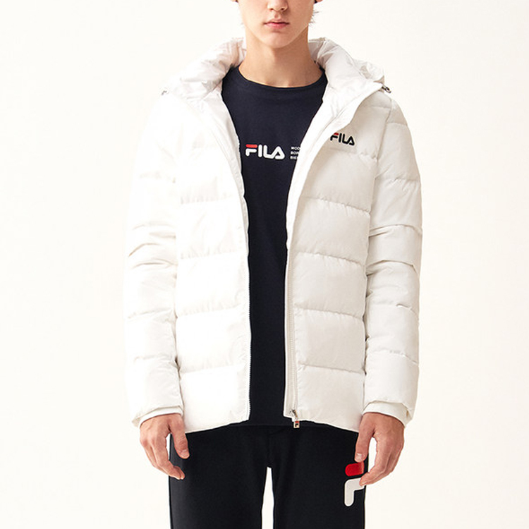 FILA White Down Puffer Jacket Winter Warm Hooded F61M048921FWT 圖 5