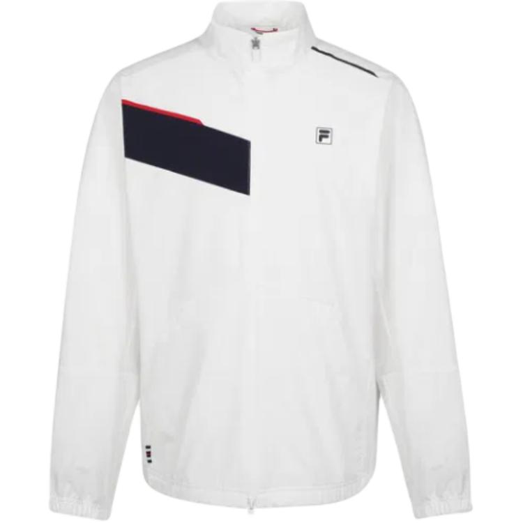 FILA White Jacket - Loose Fit, Stylish, and Versatile FS2JKG3301M-OWH