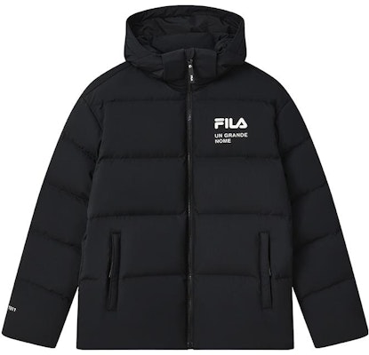 FILA White Line Jaket Hoodie Down Unisex dengan Resleting dan Logo. F51U349902A-BK Buy FILA White Line Jaket Hoodie Down Unisex dengan Resleting dan Logo. F51U349902A-BK