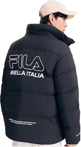 FILA White Line Jaket Hoodie Down Unisex dengan Resleting dan Logo. F51U349902A-BK Purchase FILA White Line Jaket Hoodie Down Unisex dengan Resleting dan Logo. F51U349902A-BK