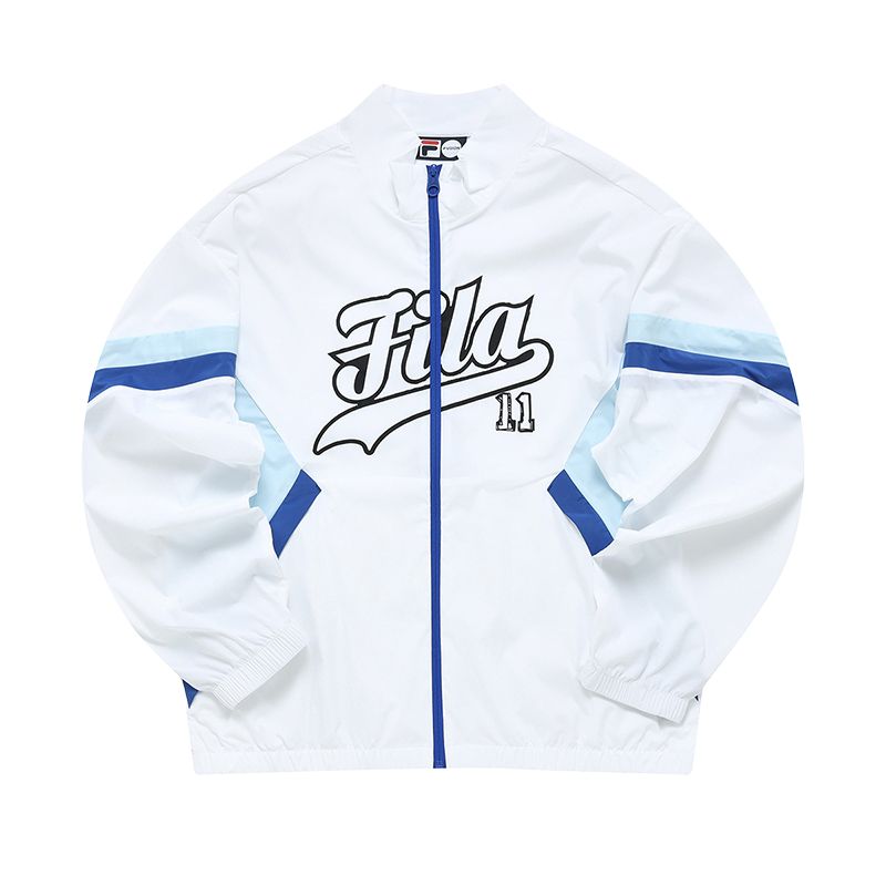FILA White Logo Sports Woven Jacket T11M222702FWT