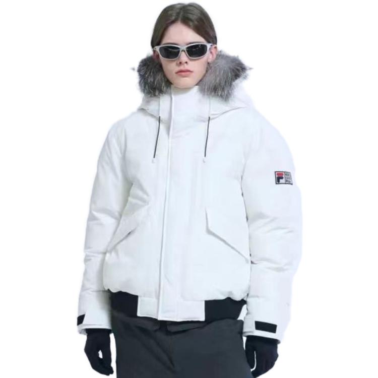 Purchase FILA Jaket Puffer Hoodie Putih Unisex Lengan Panjang. FS2DJE4106X-OWH