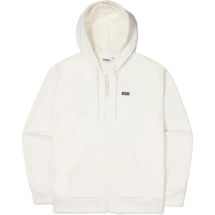 FILA White Pullover Sweatshirt with Letter Print FS2FTE3101X-OWH