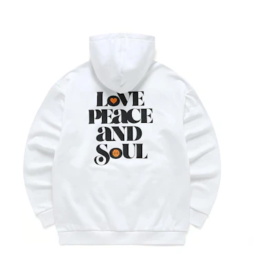 FILA White Retro Printed Fleece Hoodie - Winter Warm Oversized Pullover T11M145210F-WT