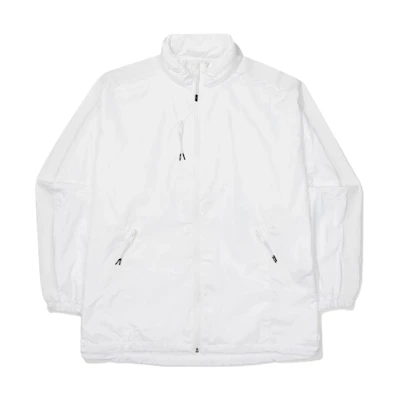 FILA White Solid Color Stand Collar Zip-Up Jacket FS2JKF3H02X-OWH