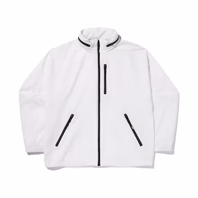 FILA White Striped Hoodie Zip-Up Jacket Long Sleeve FS2JKG1G02XOWH