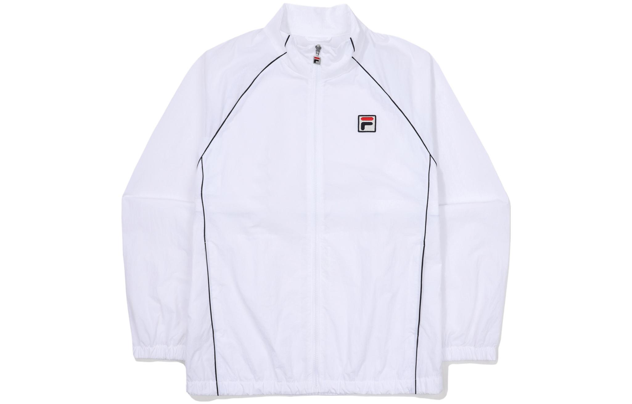 FILA White Tennis Performance Long-Sleeve Jacket FS2JKF1331X-WHI