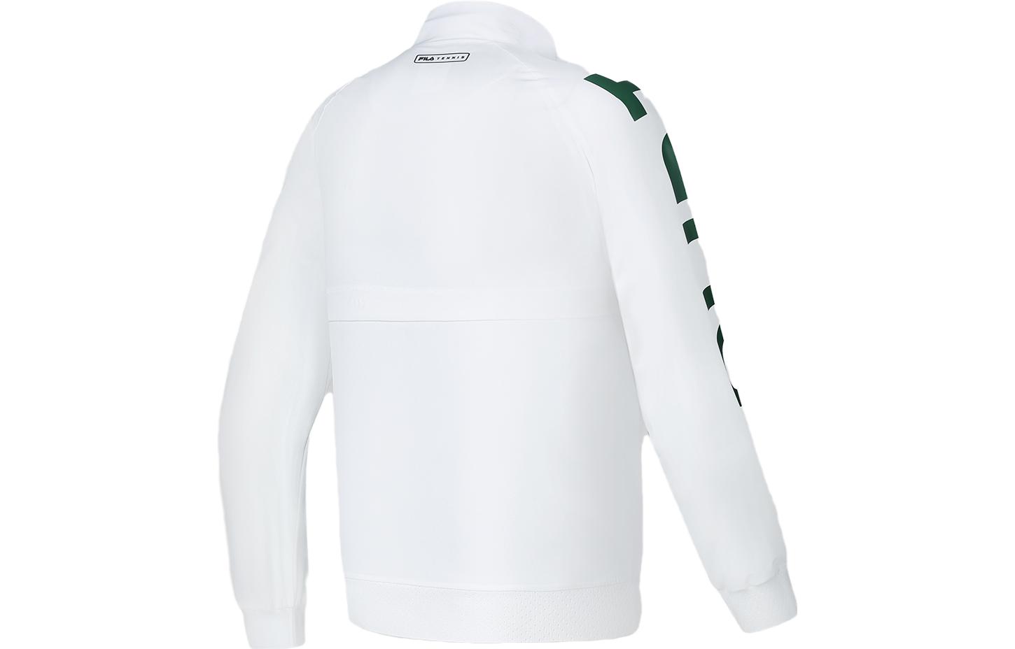 FILA White Tennis Woven Jacket with Letter Print and Stand Collar A11M333707F-WT 圖 3