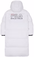 Lookbook FILA 白色情侶款防風羽絨外套 FS2DJB4003X-OWH