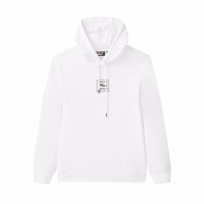 FILA White Windbreaker Pullover Hoodie F51M048257FWT