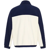 Lookbook FILA White Zip-Up Retro Sports Jacket with Stand Collar and Long Sleeves F21MH041-077