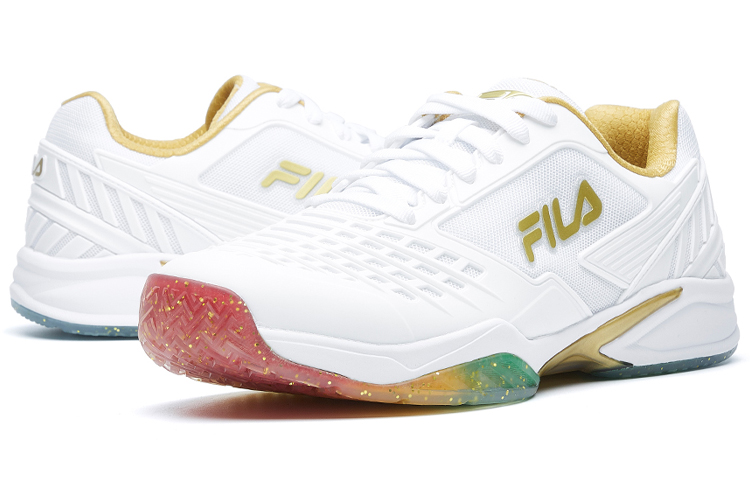 Shop FILA Wilson X FpfSeries Baskets Blanc/Or A12M032312FFW