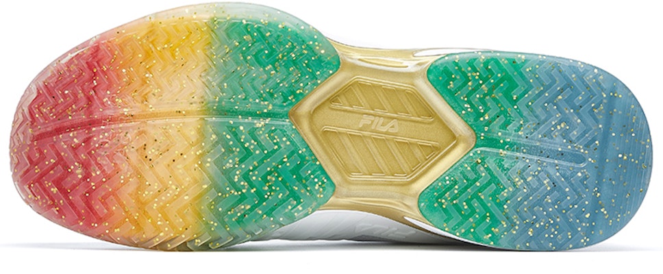 FILA Wilson X Fpf系列运动鞋 白色/金色 A12M032312FFW Shop FILA Wilson X Fpf系列运动鞋 白色/金色 A12M032312FFW