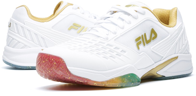 휠라 윌슨 X FPF 시리즈 스니커즈 (화이트/골드) A12M032312FFW Shop 휠라 윌슨 X FPF 시리즈 스니커즈 (화이트/골드) A12M032312FFW