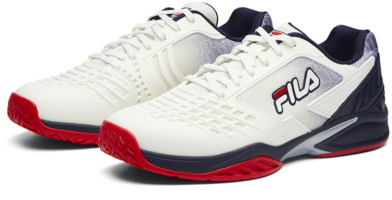 FILA Wilson x Retro Tenis 'Putih Biru Merah Colorblock' A12M042301FEB Lookbook FILA Wilson x Retro Tenis 'Putih Biru Merah Colorblock' A12M042301FEB