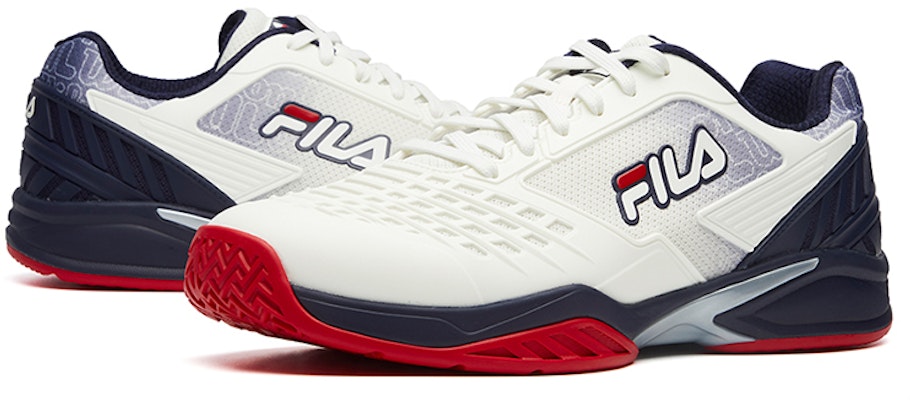 FILA Wilson x Retro Tennis 'White Blue Red Colorblock' A12M042301FEB Shop FILA Wilson x Retro Tennis 'White Blue Red Colorblock' A12M042301FEB