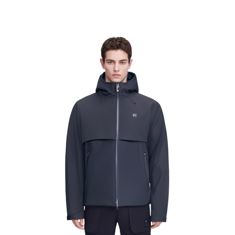 FILA Winter Black Down Jacket Thickened Warm Hoodie Coat F11M147908FBK 圖 5