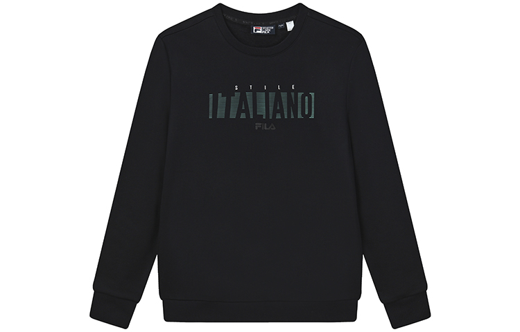 FILA Winter Fleece Pullover Sweatshirt Black F11M147213F-BK