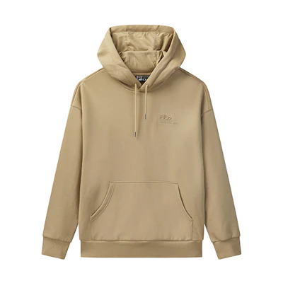 FILA Winter Hoodie Gingerbread Brown Fleece Pullover Casual Style F51U048201F-BG