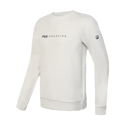 FILA Winter Pullover Crewneck Sweatshirt - Misty Lotus White A51M341220A-IV
