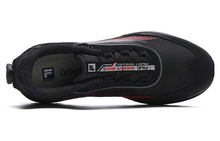 Order FILA斐樂 Wolf Boa We 減震防滑耐磨 低幫 跑步鞋 黑