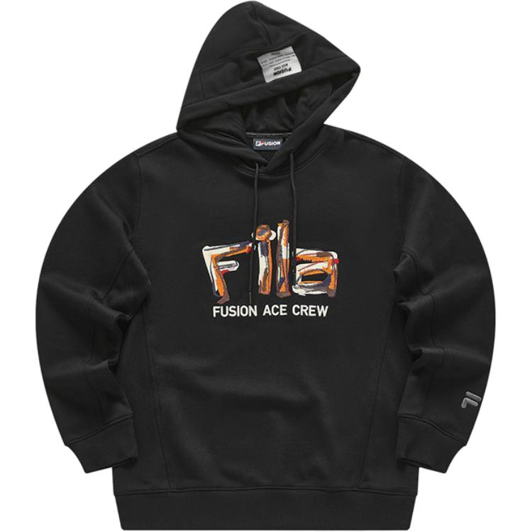 FILA Workwear Casual Knit Hoodie Black T11M413203F-BK