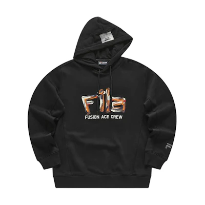 FILA Workwear Casual Knit Hoodie Black T11M413203F-BK