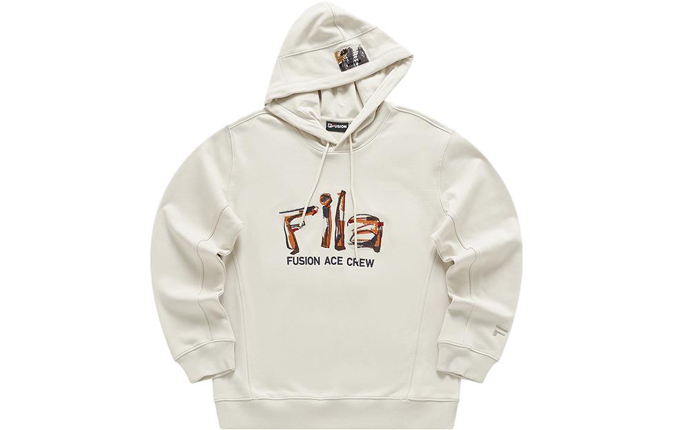 FILA Workwear Lettered Casual Knit Hoodie in Gray Heather T11M413203F-BG