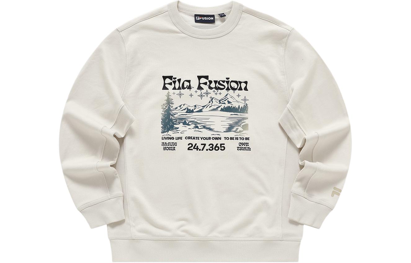 FILA Workwear Scenic Graphic Crewneck Sweatshirt Warm Beige T11M413205F-BG