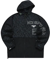 FILA Woven Hooded Jacket in Deep Black T11M223701FBK FILA Woven Hooded Jacket in Deep Black T11M223701FBK