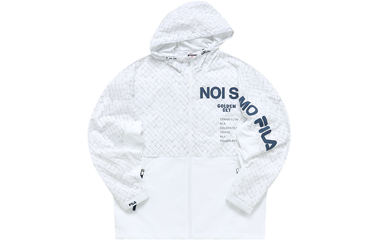 FILA Woven Hooded Jacket Standard White T11M223701FWT