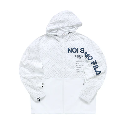 FILA Woven Hooded Jacket Standard White T11M223701FWT