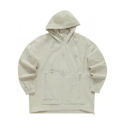 FILA Woven Jacket Fashion Casual Loose Fit Unisex Gray Wheat Color T11U343701F-BG